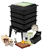 Worm Factory 360 Black US Made Composting System for Recycling Food Waste at Home