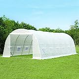 MELLCOM 26' x 10' x 6.6' Greenhouse Large Gardening Plant Green House Hot House Portable Walking in...