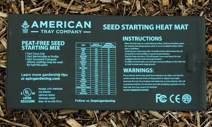Epic Seedling Heat Mat