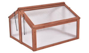 Giantex Garden Portable Wooden Cold Frame/Greenhouse